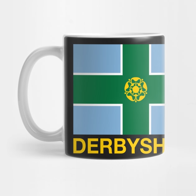 Derbyshire County Flag - England by CityNoir